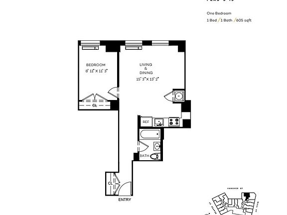 2nd image of 63 Wall St APT 1513