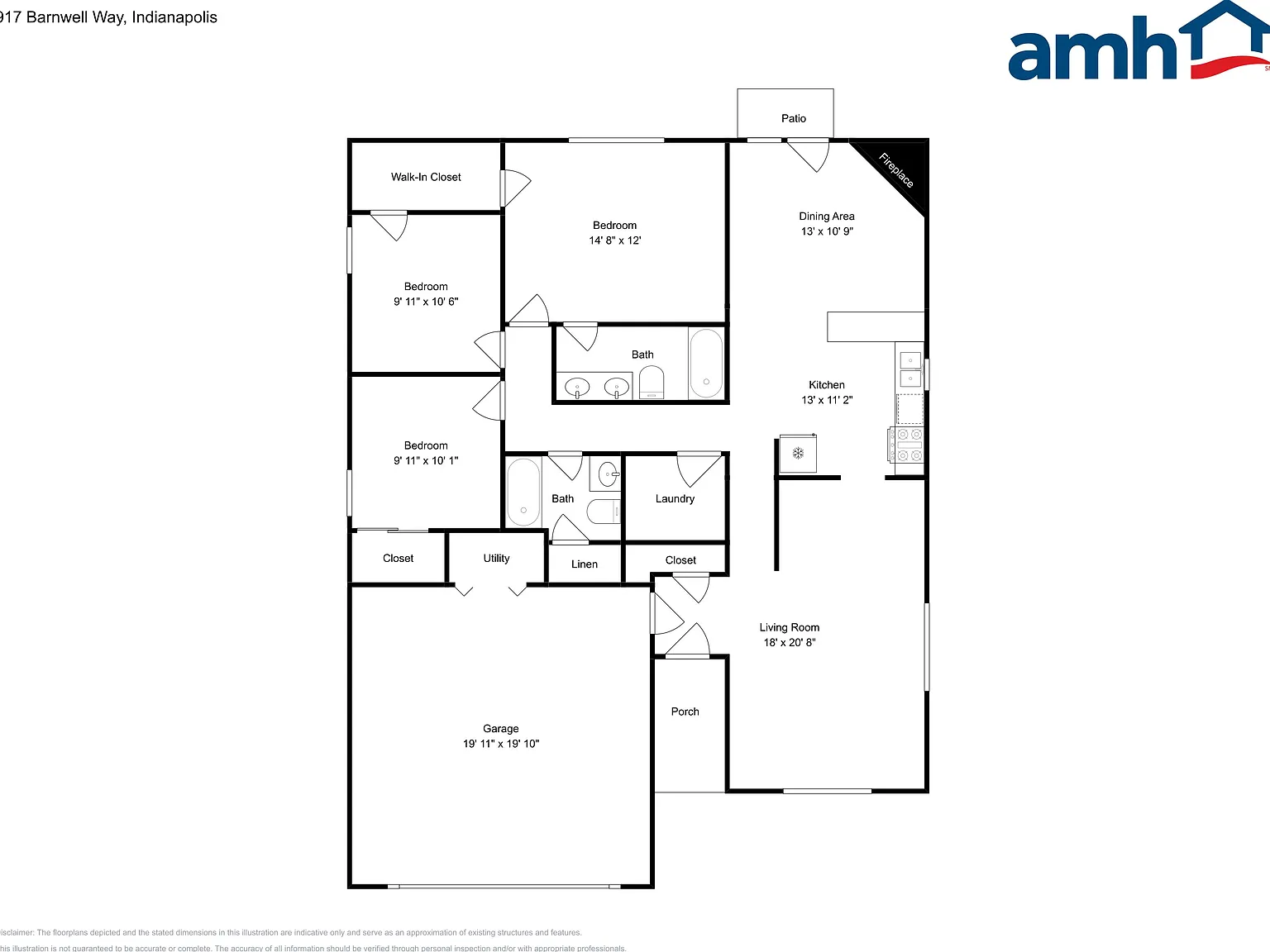 3 bed, 2.0 bath, 1407 sqft, $1,795 — Photo 2