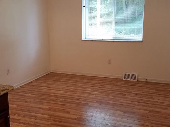Kitchen opens to living room