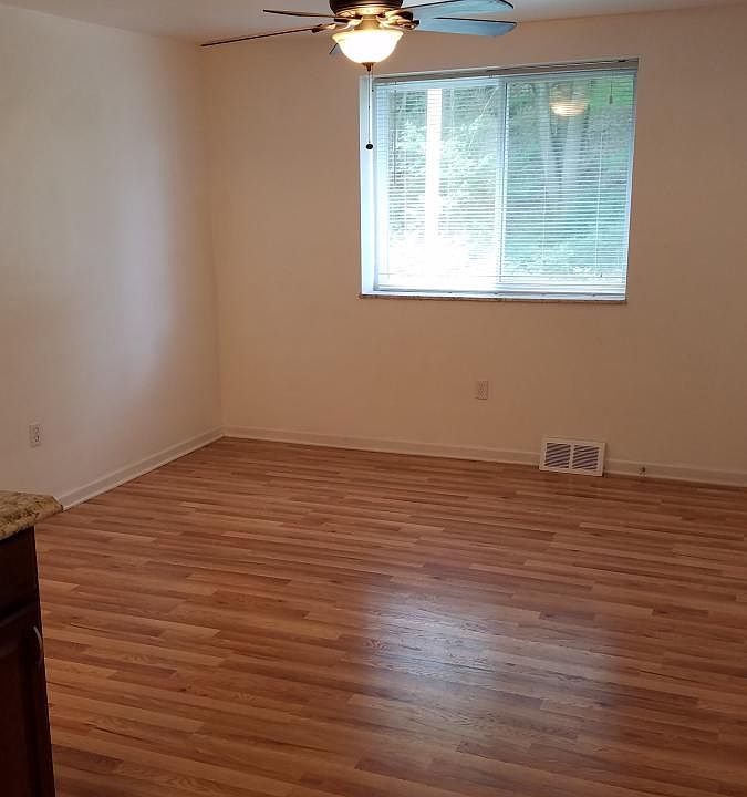 Kitchen opens to living room