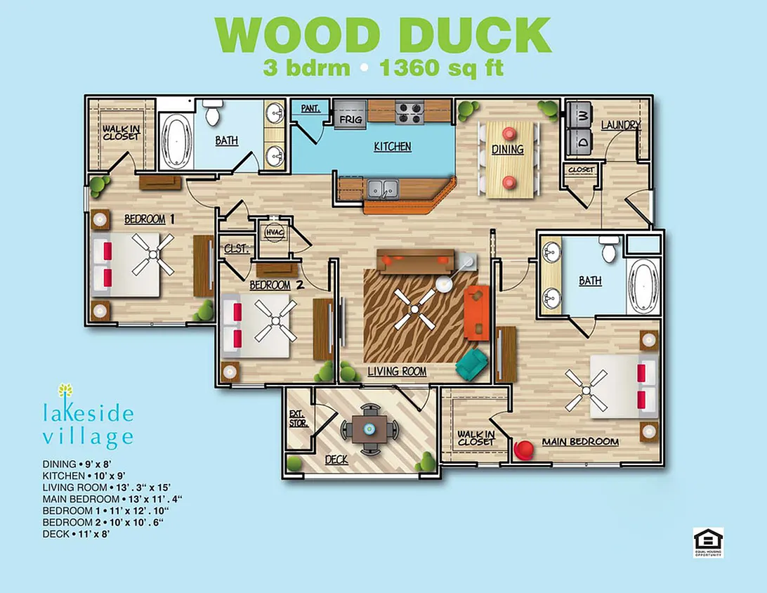 Floor plan Wood Duck A