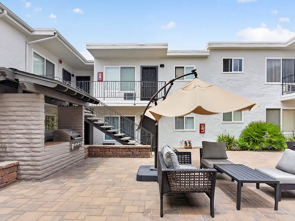 BBQ and patio lounge area.