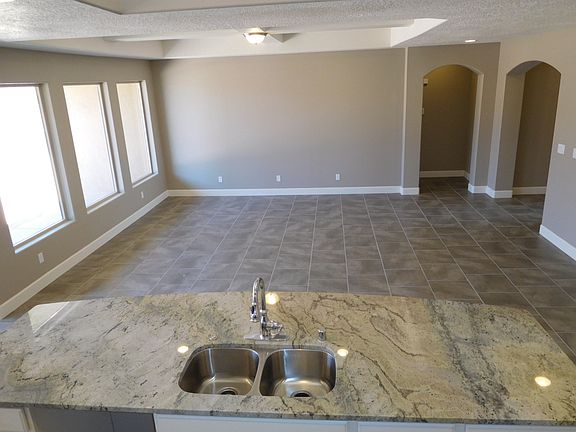 Kitchen open to living room