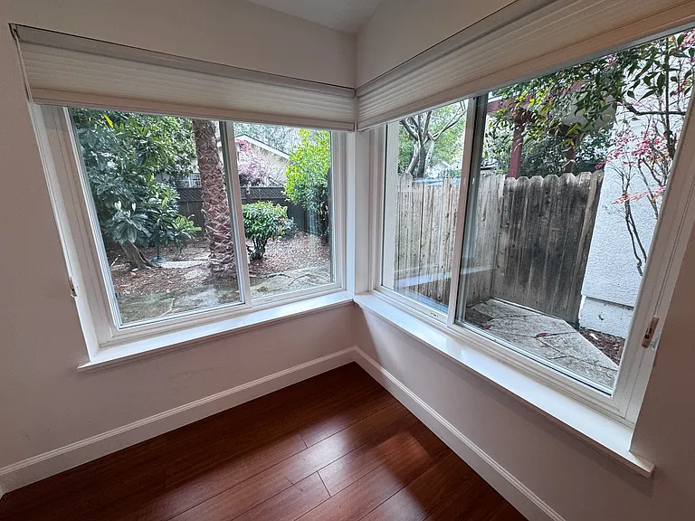 View into backyard from Master Bedroom