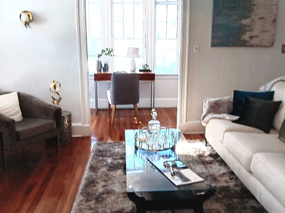 Living room showing study