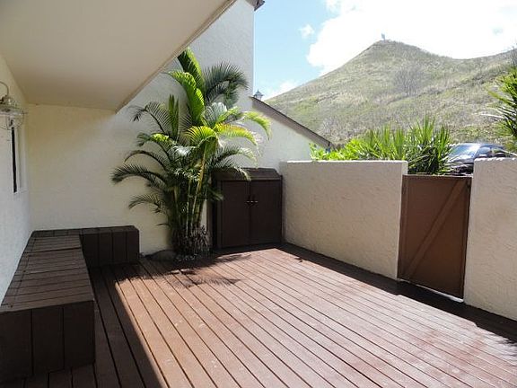 Deck in private courtyard