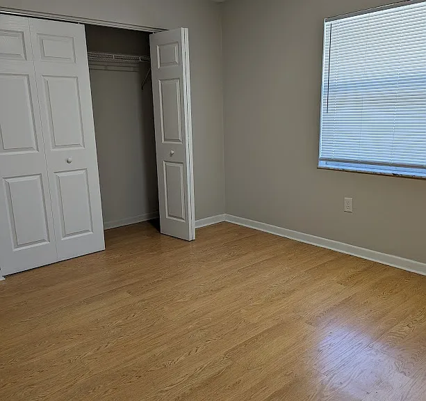 Bedroom in the front of the apartment