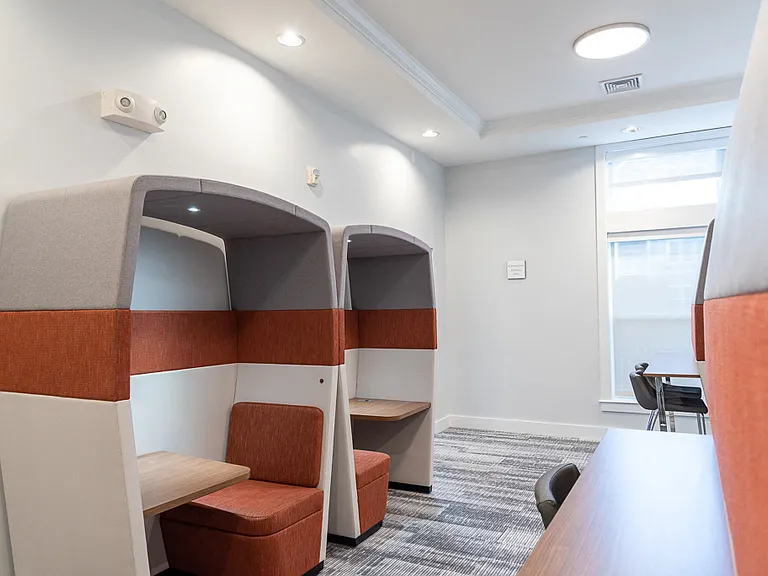 Comfortable and quiet, our work pods help you stay safe!
