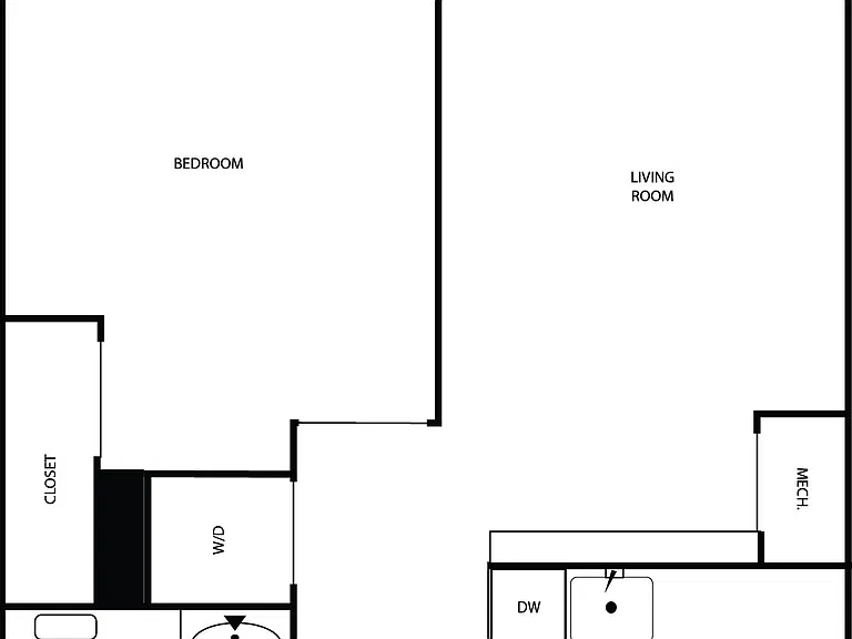 1 Bedroom Floorplan
