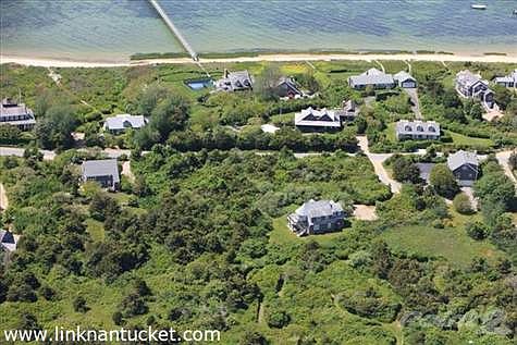 Aerial View looking toward the harbor