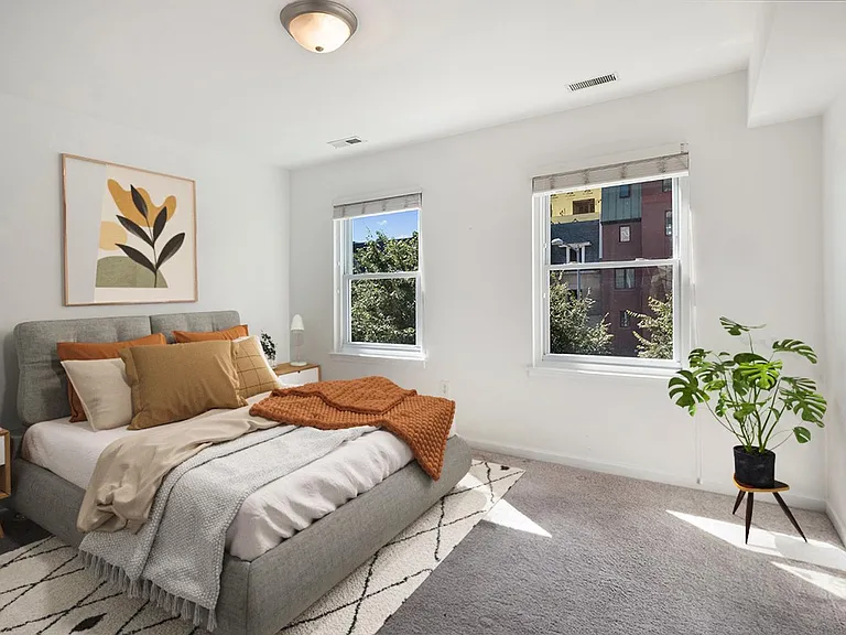 Bedroom 3. This image shows a virtually furnished space. Bedrooms come unfurnished.