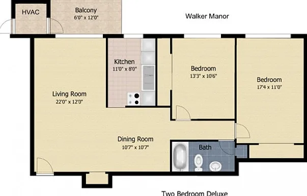 2 bedroom 1 bath deluxe 2 bedroom 1 bath deluxe