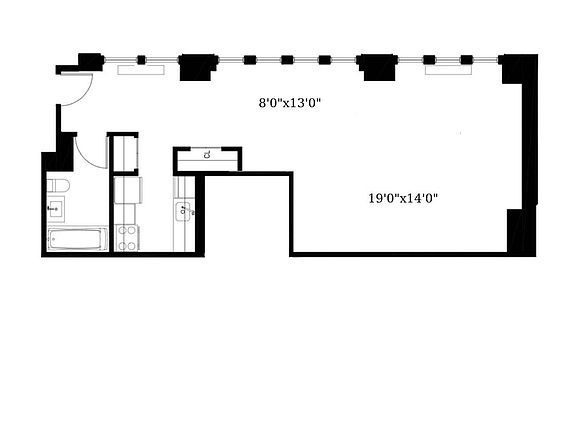2nd image of 15 Park Row APT 9D