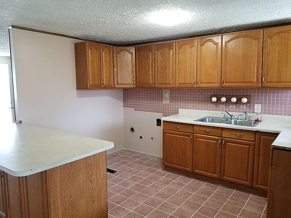 Kitchen and washer dryer hookup area