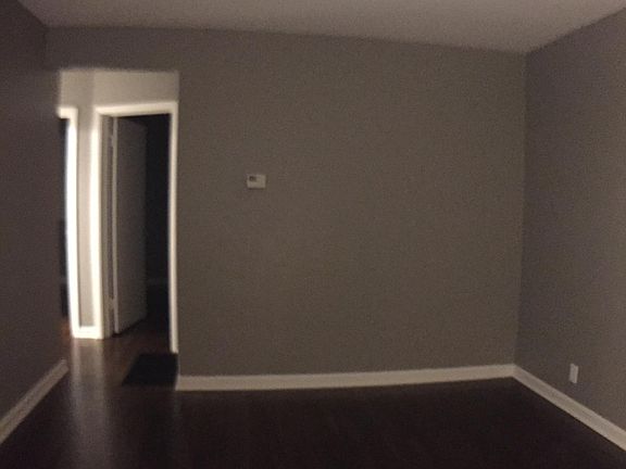 View from living area to bedroom hallway