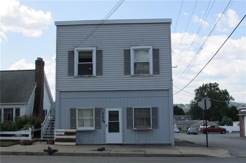Exterior front of the tri-plex