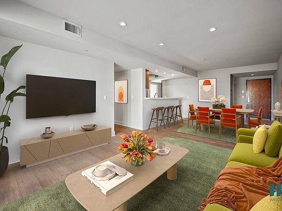Open-Concept Living Room, Dining, and Kitchen