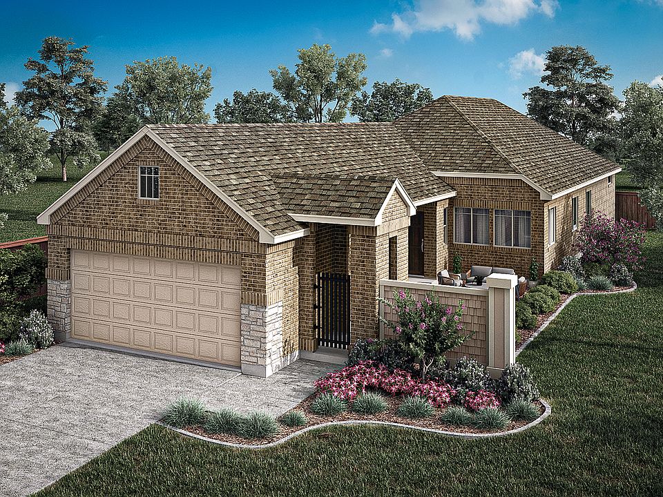 Toscana Elevation B Brick Sides with Siding Wing Wall