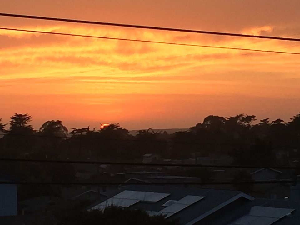 Sunset from 2nd floor deck