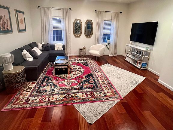 spacious living area with high ceilings