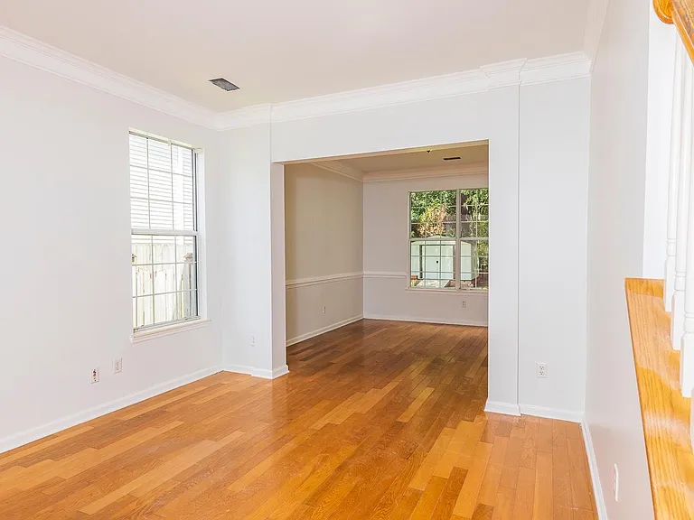 Living room looking into dining room