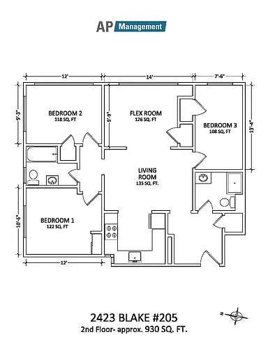 Floor plan 4-bedroom
