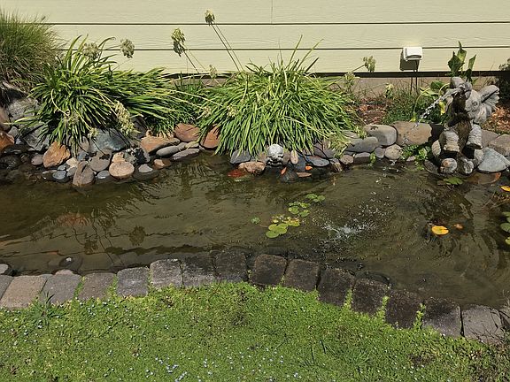 Elephant fountain and pond