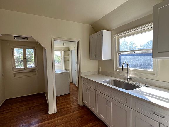 Newly renovated kitchen with plenty of cabinet space