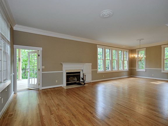 Living room and dining room