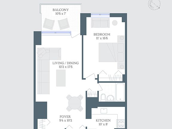 2nd image of 100 Beekman St APT 3H
