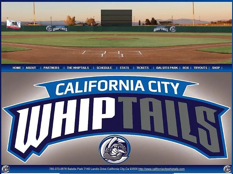 Whiptails Baseball games across the street