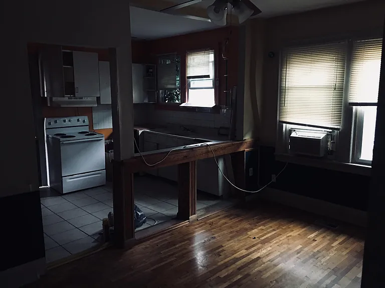 Kitchen and open living area