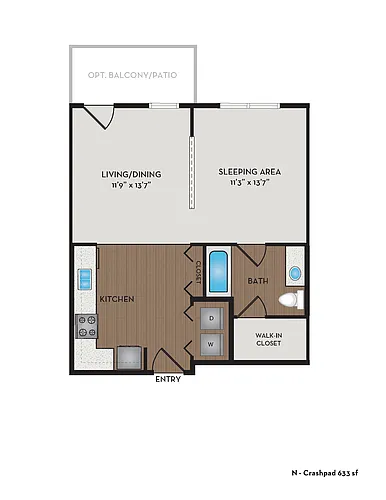 Floor plan Crashpad