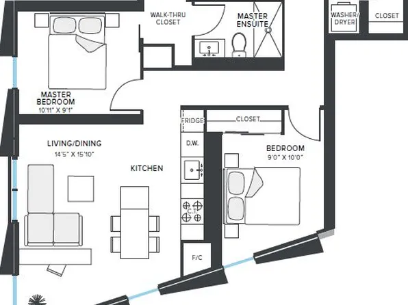 181 Mill St #1302, Toronto, ON M5A 1C8