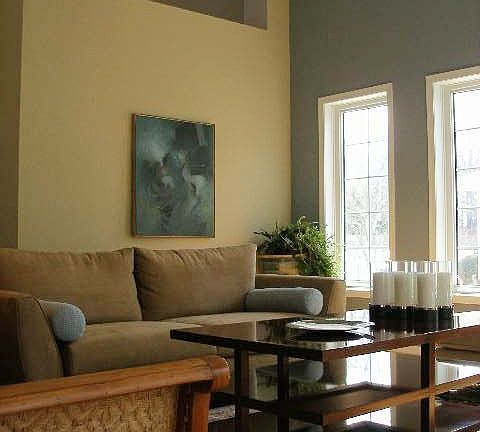 Vaulted ceilings and magnificent windows.