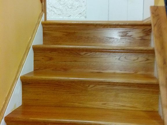 Solid Hardwood Stairs