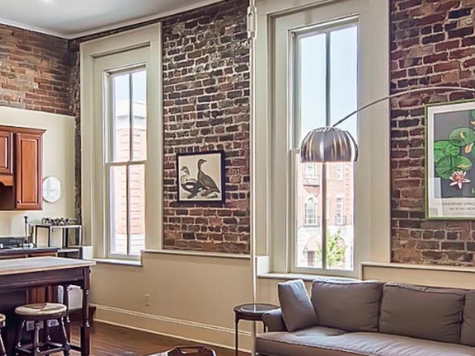 Kitchen and seating area