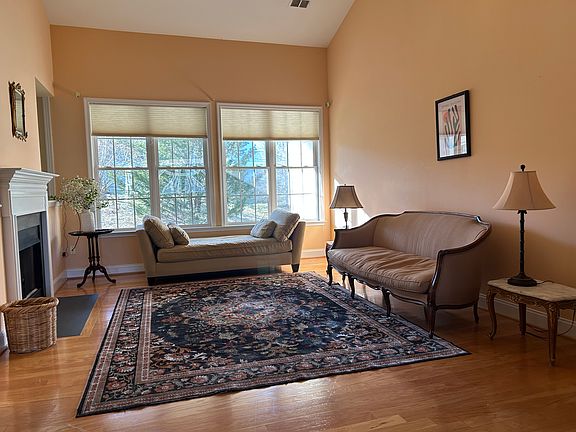 Living room with fire place