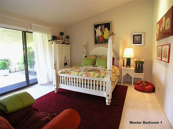 Master suite opens to patio & views