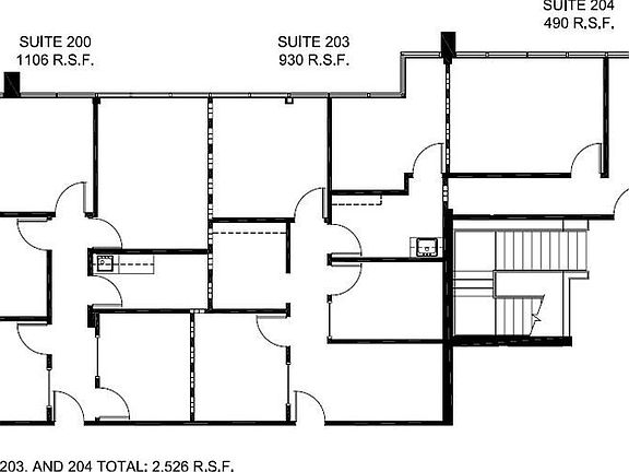 Suites 200 203 204 2526sf