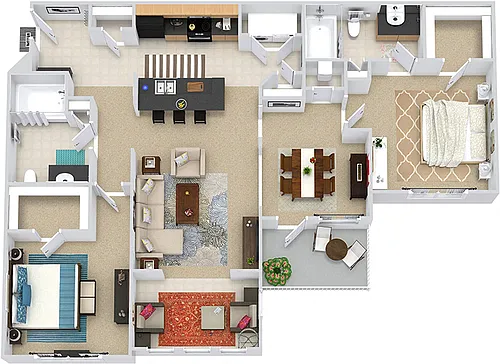 Floor plan Kenyon with Sunroom