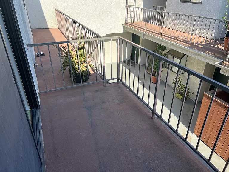 Balcony for reading, dining, chatting outside