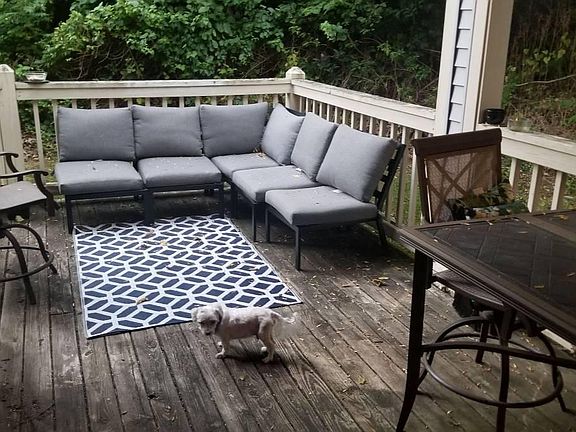 Private Deck facing woods