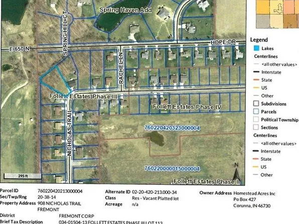 908 Nicholas Trl, Fremont, IN 46737