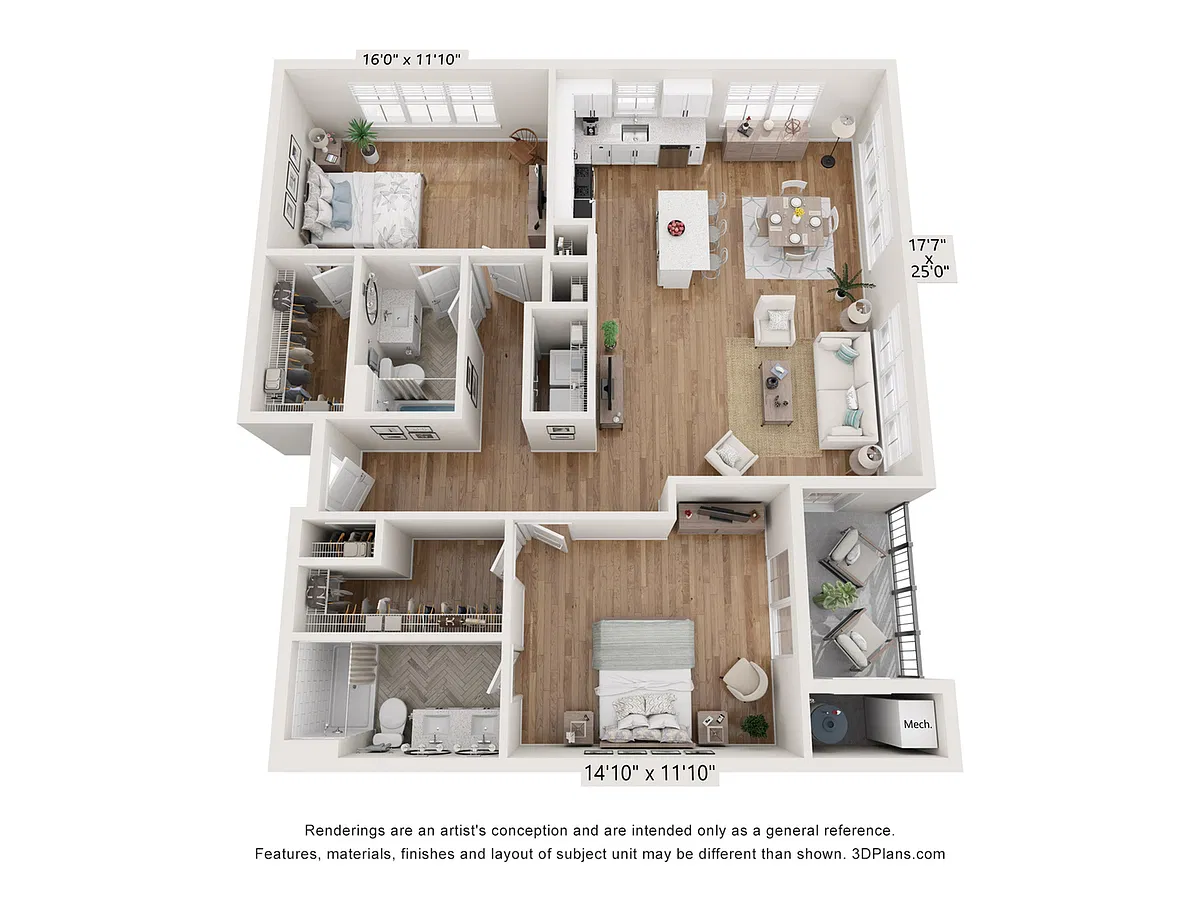 Floor plan 2C