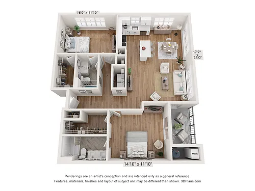 Floor plan 2C