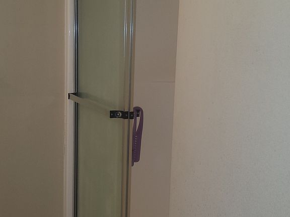 Shower in master bathroom