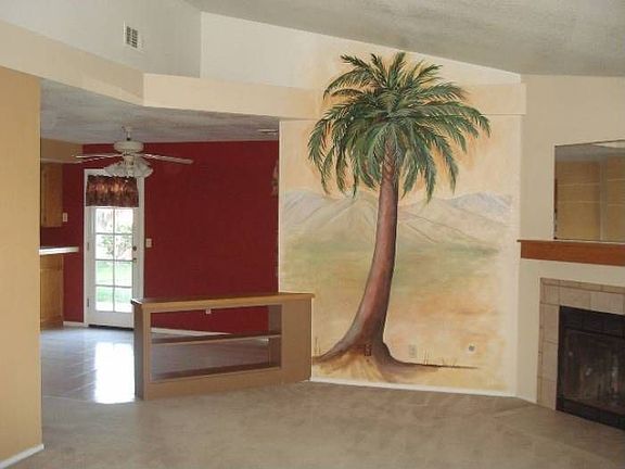 Living room into dining