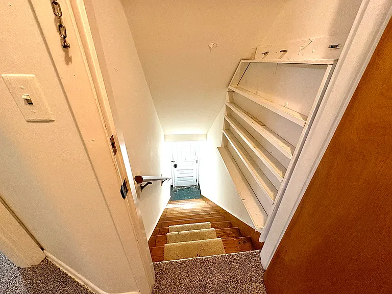 Back/side door and stairwell