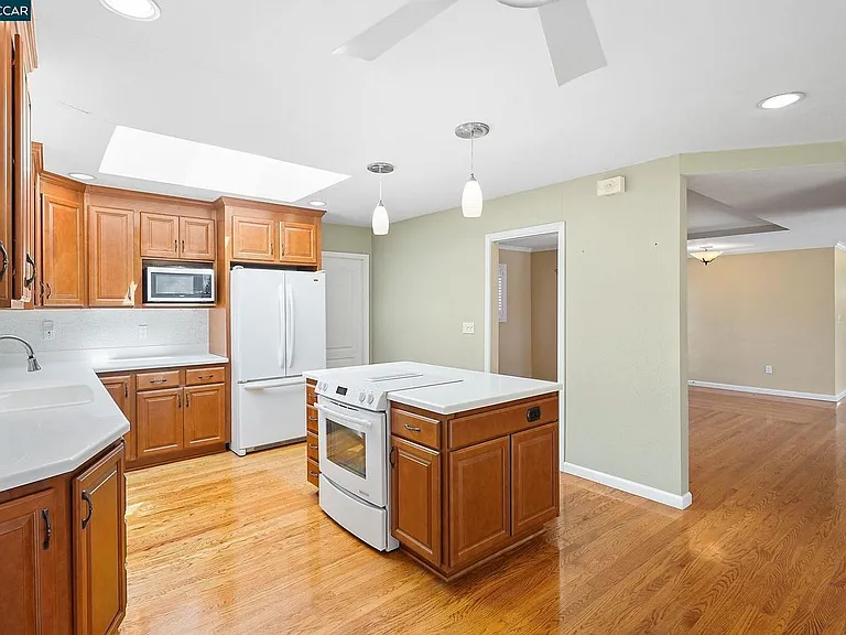 Kitchen with lots of natural light